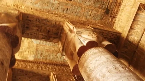 Dandara ceiling engravings Stock Footage 171726444