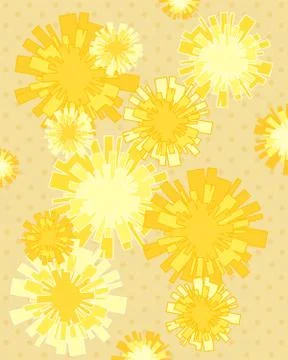 Dandelion background Stock Illustration