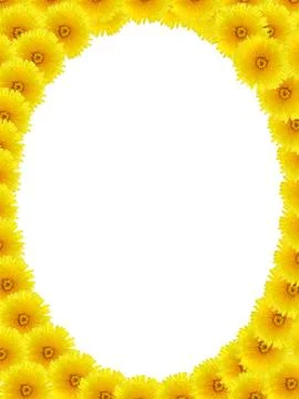 Dandelion frame Stock Photos