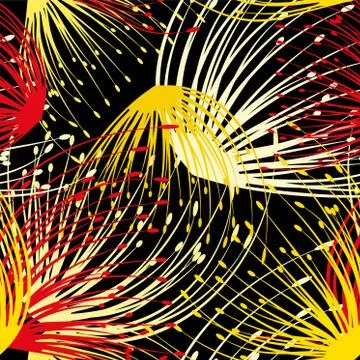 Dandelion seamless pattern for decoration design. Decorative dandelion wallpa Stock-Illustration