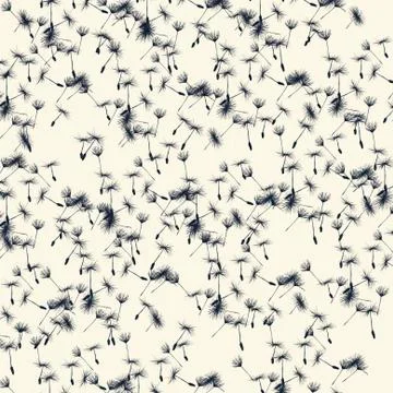 Dandelion seeds background 스톡 일러스트