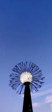 Dandelion in the sky Stock Photos