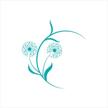 Dandelion vector icon design Stock Illustration