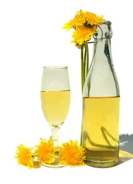 Dandelion wine Stock Photos