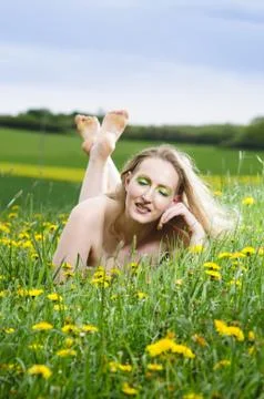 Dandilon dreaming Stock Photos