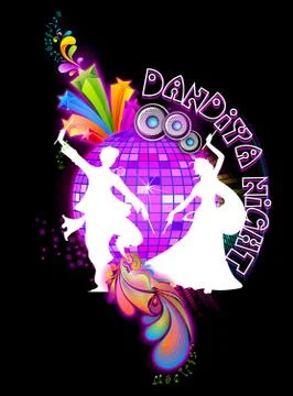 Dandiya Night Stock Illustration