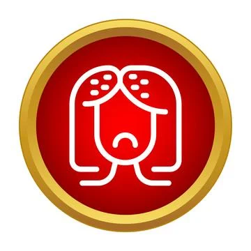 Dandruff and scalp irritation problem icon Stock Illustration