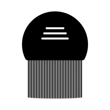 Dandruff comb icon Stock Illustration