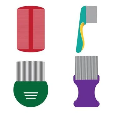 Dandruff comb icon Stock Illustration