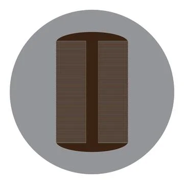 Dandruff comb icon Stock Illustration