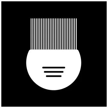 Dandruff comb icon illustration design Illustration