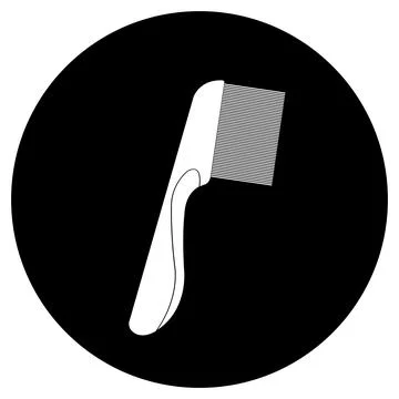 Dandruff comb icon illustration design Illustration