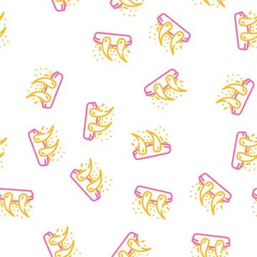 Dandruff hair vector seamless pattern color 스톡 일러스트