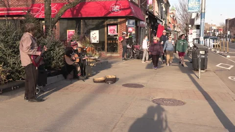 The Danforth Greektown in Toronto Canada Stock Footage 150339236