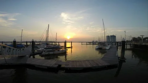 Danga Bay Sunset Timelapse Stock Footage 40604980