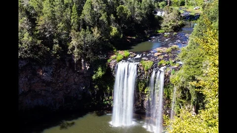 Dangar Waterfall  Coffs Harbour Stock Footage 126308101