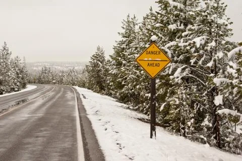 Danger Ahead Stock Photos