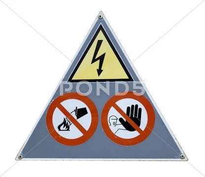 Danger and attention sign Stock Photos