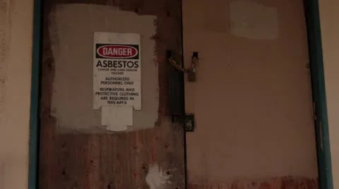 Danger-asbestos Stock Footage 11239890