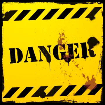 Danger background Stock Illustration