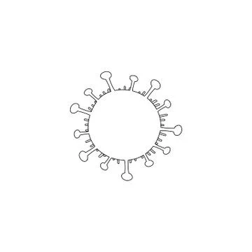 Danger bacteria vector icon illustration isolated on white background Stock Illustration