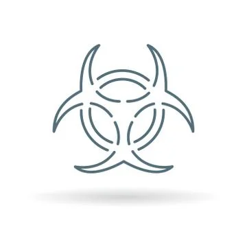 Danger biohazard icon Stock Illustration