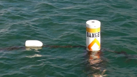 Danger Bouy HD Video stock 1041781