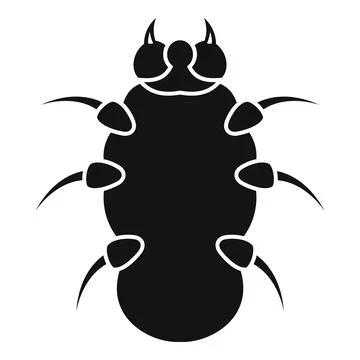 Danger bug icon, simple style Stockillustratie