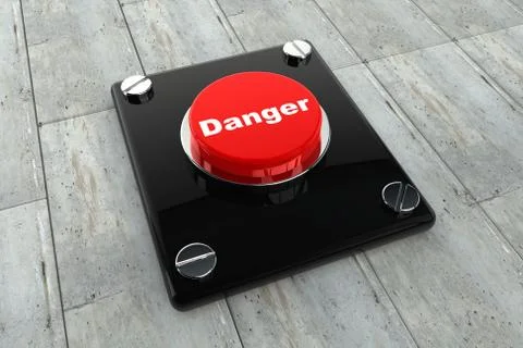 Danger button Stock Illustration