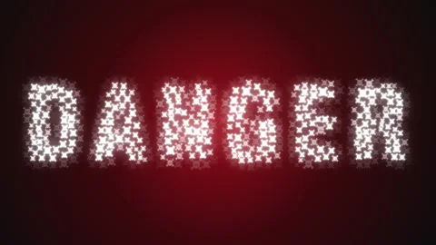 Danger Concept Loop Stock Footage 266977667