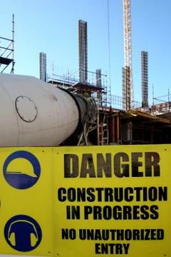 Danger Construction Site Stock Photos