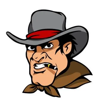 Danger cowboy Stock Illustration