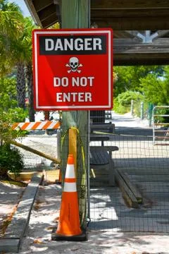 Danger Do Not Enter Stock Photos