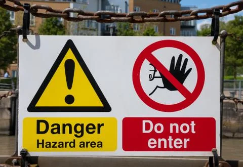 Danger Do Not Enter sign Stock Photos