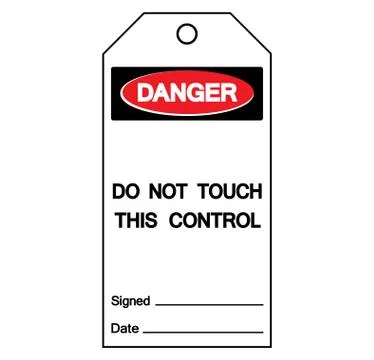 Danger Do Not Touch This Control Tag Symbol Sign,Vector Illustration, Isolate Stock Illustration