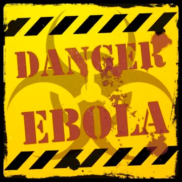 Danger ebola Stock Illustration