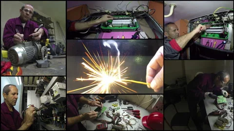 Danger Electric Shock Risk Stock Footage 157658146