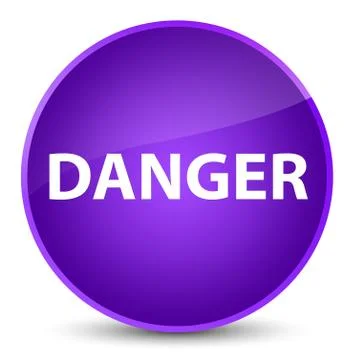 Danger elegant purple round button Stock Illustration