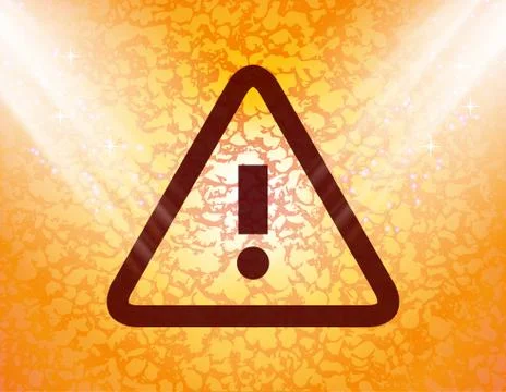 Danger. exclamation mark icon flat design with abstract background 库存插图