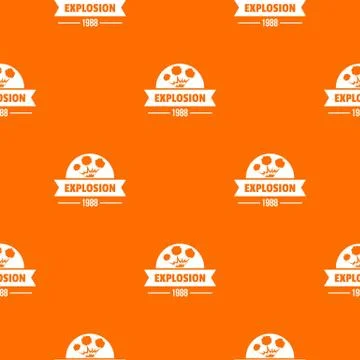 Danger explosion pattern vector orange Illustrazione stock