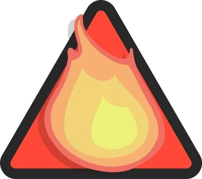 Danger fire Stock Illustration