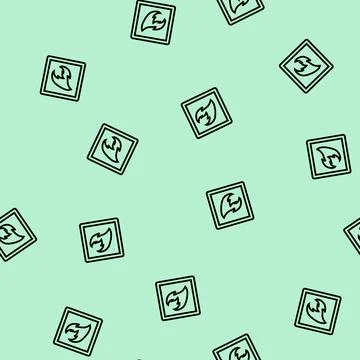 Danger fire line seamless pattern Stock Illustration