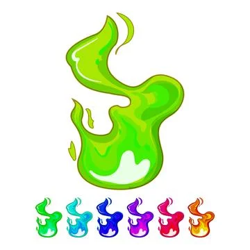 Danger flame cartoon vector graphic Stock Illustration