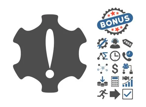 Danger Flat Vector Icon With Bonus Stock Illustration