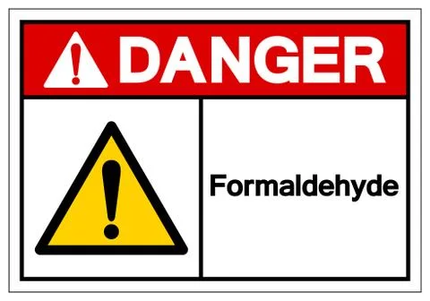 Danger Formaldehyde Symbol Sign, Vector Illustration, Isolate On White Backgr Stock Illustration