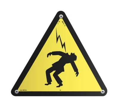 Danger High Voltage panel Stock Illustration