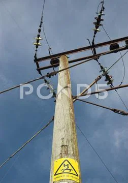 Danger High Voltage Stock Photos