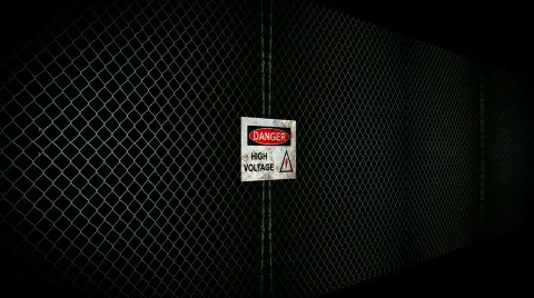 Danger High Voltage Sign Stock Footage 295930