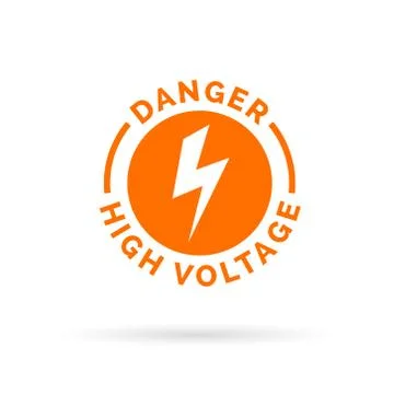 Danger high voltage sign Stock Illustration