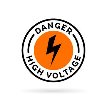 Danger high voltage sign Stock Illustration